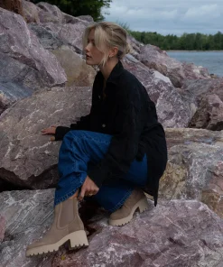 Hawk H2O Booties Mushroom Suede