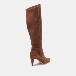 Haze Wide Calf Boots Cocoa Suede