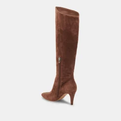 Haze Wide Calf Boots Cocoa Suede