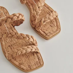 Iman Sandals Natural Cork
