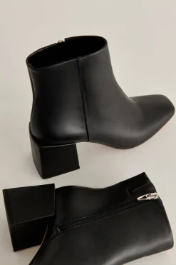 Imogen H2O Booties Black Leather
