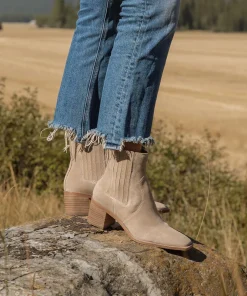 Irnie Booties Taupe Suede