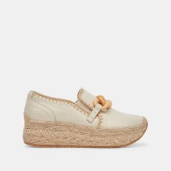 Jhenee Espadrille Sneakers Ivory Leather