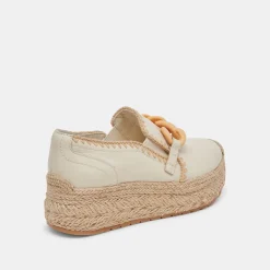 Jhenee Espadrille Sneakers Ivory Leather