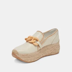 Jhenee Espadrille Sneakers Ivory Leather