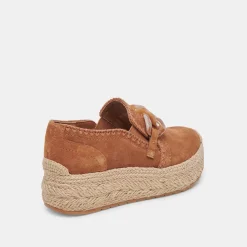 Jhenee Espadrille Sneakers Pecan Suede