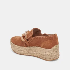 Jhenee Espadrille Sneakers Pecan Suede