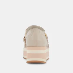 Jhenee Perforated Sneakers Sand Nubuck