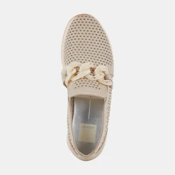 Jhenee Perforated Sneakers Sand Nubuck