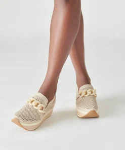 Jhenee Perforated Sneakers Sand Nubuck