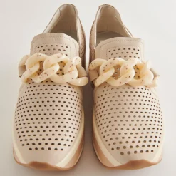 Jhenee Perforated Sneakers Sand Nubuck
