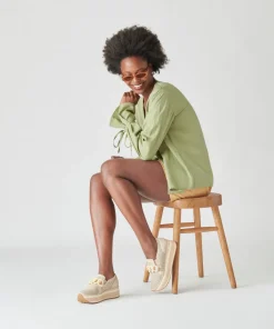 Jhenee Perforated Sneakers Sand Nubuck