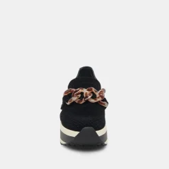 Jhenee Perforated Sneakers Onyx Suede