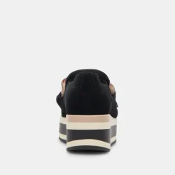 Jhenee Perforated Sneakers Onyx Suede