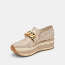 Jhenee Sneakers Light Gold Nubuck