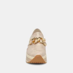 Jhenee Sneakers Light Gold Nubuck