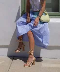 Joelle Heels Lt Natural Raffia