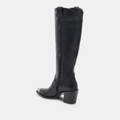 Kamryn Boots Black Leather