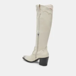 Kamryn Boots Off White Leather