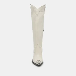 Kamryn Boots Off White Leather