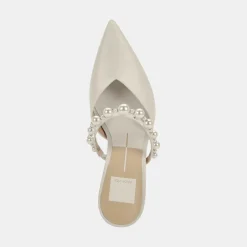 Kanika Pearl Heels Vanilla Silk