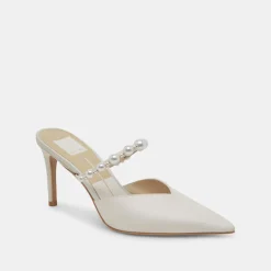 Kanika Pearl Heels Vanilla Silk