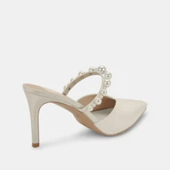 Kanika Pearl Heels Vanilla Silk
