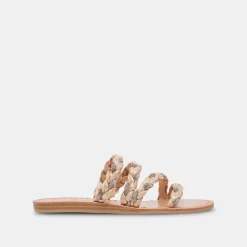 Khloe Sandals Natural Rhinestone