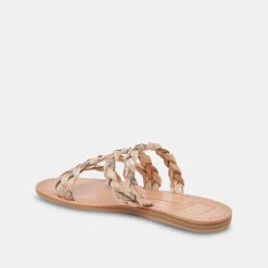 Khloe Sandals Natural Rhinestone