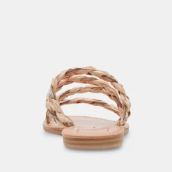 Khloe Sandals Natural Rhinestone