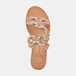 Khloe Sandals Natural Rhinestone