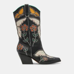 Lelou Boots Black Multi Leather