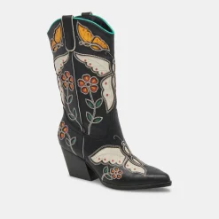 Lelou Boots Black Multi Leather