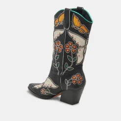 Lelou Boots Black Multi Leather