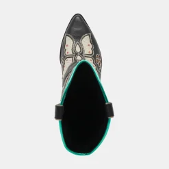 Lelou Boots Black Multi Leather