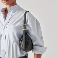 Livi Shoulder Bag Black Leather