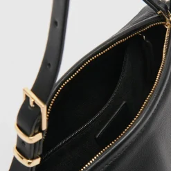 Livi Shoulder Bag Black Leather