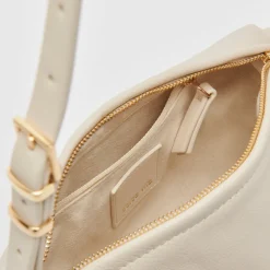 Livi Shoulder Bag Ivory Leather