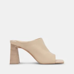 Lizzo Heels Biscuit Leather