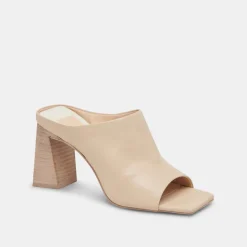 Lizzo Heels Biscuit Leather