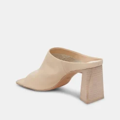 Lizzo Heels Biscuit Leather