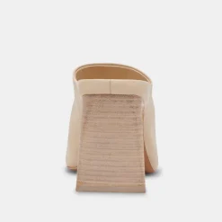 Lizzo Heels Biscuit Leather