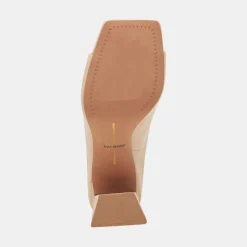 Lizzo Heels Biscuit Leather