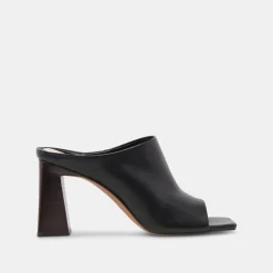 Lizzo Heels Black Leather