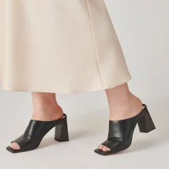 Lizzo Heels Black Leather