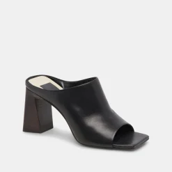 Lizzo Heels Black Leather