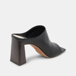 Lizzo Heels Black Leather