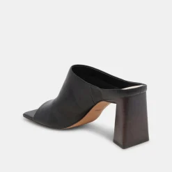 Lizzo Heels Black Leather