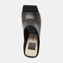 Lizzo Heels Black Leather