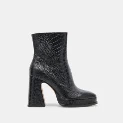 Lochly Boots Noir Embossed Leather